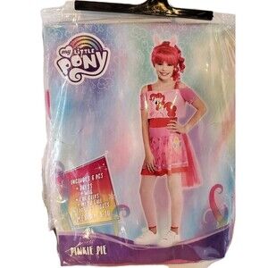 My Little Pony Pinkie Pie Child Costume Girls Size Medium 6 Pcs. Brand New